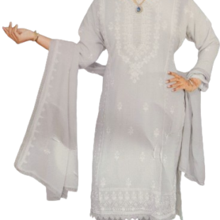 Pakistani suits for women cotton with moti khatli work