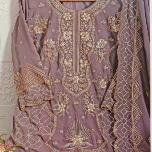 Pakistani suits for women pure organza with khatli work